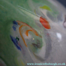 Load image into Gallery viewer, SCOTTISH GLASS: Large 1950s VASART Glass Vase of Bulbous Shape with Tutti-Frutti Swirls
