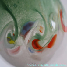 Load image into Gallery viewer, SCOTTISH GLASS: Large 1950s VASART Glass Vase of Bulbous Shape with Tutti-Frutti Swirls
