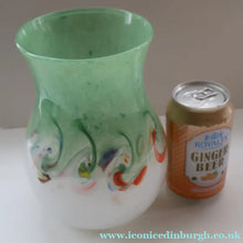 Load image into Gallery viewer, SCOTTISH GLASS: Large 1950s VASART Glass Vase of Bulbous Shape with Tutti-Frutti Swirls
