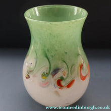 Load image into Gallery viewer, SCOTTISH GLASS: Large 1950s VASART Glass Vase of Bulbous Shape with Tutti-Frutti Swirls
