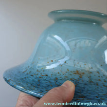 Load image into Gallery viewer, SCOTTISH GLASS. Large Scottish MONART Bowl with Applied Foot. 9 1/2 inches diameter
