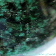 Load image into Gallery viewer, Large Green Monart Glass Vase with Black Flecks and Gold Aventurine. 9 3/4 inches
