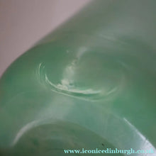 Load image into Gallery viewer, Large Green Monart Glass Vase with Black Flecks and Gold Aventurine. 9 3/4 inches
