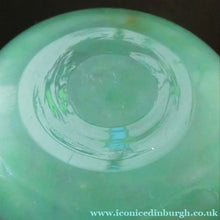 Load image into Gallery viewer, Large Green Monart Glass Vase with Black Flecks and Gold Aventurine. 9 3/4 inches
