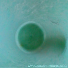 Load image into Gallery viewer, Large Green Monart Glass Vase with Black Flecks and Gold Aventurine. 9 3/4 inches

