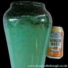 Load image into Gallery viewer, Large Green Monart Glass Vase with Black Flecks and Gold Aventurine. 9 3/4 inches
