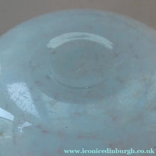Load image into Gallery viewer, SCOTTISH GLASS. Large MONART Scottish Art Glass Vase. SA Shape. Mottled Pale Blue, Pink with Swirls &amp; Lots of Gold Aventurine Flakes. 7 3/4 inches high
