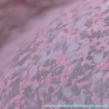 Load image into Gallery viewer, SCOTTISH GLASS. Large MONART Glass Vase. SA Shape. Mottled Pale Pink, Blush Pink and Purple &amp; Lots of Copper Aventurine Flakes. 8 inches high
