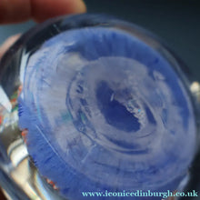 Load image into Gallery viewer, Scottish Glass. Strathearn Paperweight. More Unusual LARGE One with Concentric Millefiori Rings Design
