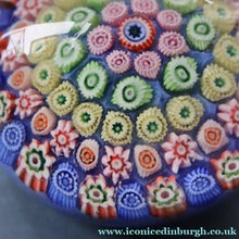 Load image into Gallery viewer, Scottish Glass. Strathearn Paperweight. More Unusual LARGE One with Concentric Millefiori Rings Design
