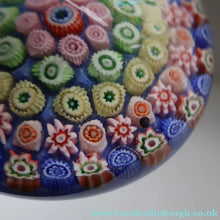 Load image into Gallery viewer, Scottish Glass. Strathearn Paperweight. More Unusual LARGE One with Concentric Millefiori Rings Design
