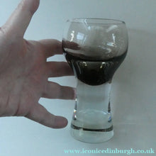 Load image into Gallery viewer, PAIR of Caithness CANISBAY LARGE Peat Coloured Wine Glasses. Space Age Shape. 5 1/4 inches in height
