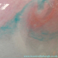Load image into Gallery viewer, SCOTTISH GLASS Pale Grey and Pink VASART Vase. Etched signature to base; Vintage 1950s
