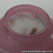 Load image into Gallery viewer, SCOTTISH GLASS Pale Grey and Pink VASART Vase. Etched signature to base; Vintage 1950s
