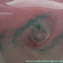 Load image into Gallery viewer, SCOTTISH GLASS Pale Grey and Pink VASART Vase. Etched signature to base; Vintage 1950s
