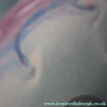 Load image into Gallery viewer, SCOTTISH GLASS. Pale Pastel Colours. Signed VASART Glass Bucket Vase. 7 3/4 inches
