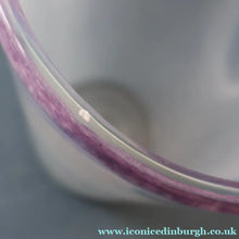 Load image into Gallery viewer, SCOTTISH GLASS. Pale Pastel Colours. Signed VASART Glass Bucket Vase. 7 3/4 inches
