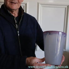 Load image into Gallery viewer, SCOTTISH GLASS. Pale Pastel Colours. Signed VASART Glass Bucket Vase. 7 3/4 inches
