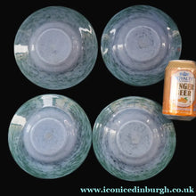Load image into Gallery viewer, SCOTTISH GLASS. Set of FOUR 1950s Vasart Plates with Shallow Dip. 6 3/4 inches (J)
