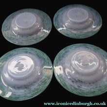 Load image into Gallery viewer, SCOTTISH GLASS. Set of FOUR 1950s Vasart Plates with Shallow Dip. 6 3/4 inches (J) - British Glass
