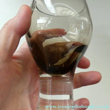 Load image into Gallery viewer, SIX Caithness CANISBAY LARGE Peat Coloured Wine Glasses. Space Age Shape. 5 1/4 inches in height
