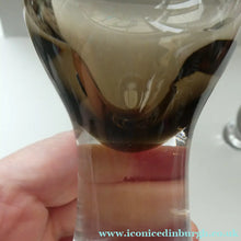 Load image into Gallery viewer, SIX Caithness CANISBAY LARGE Peat Coloured Wine Glasses. Space Age Shape. 5 1/4 inches in height

