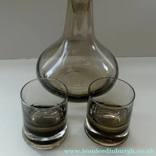 Load image into Gallery viewer, SIX Caithness LYBSTER Peat Whisky Tumblers. Plus Lybster Decanter Bottle - British Glass
