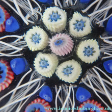 Load image into Gallery viewer, SCOTTISH PAPERWEIGHT. Strathearn Glass with Millefiori Canes and Latticino Eight Spokes
