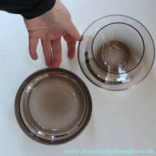 Load image into Gallery viewer, Scottish Glass. TWO Vintage 1960s Caithness PEAT Glass Bowls. Designed by  Domhnall O'Broin
