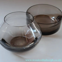 Load image into Gallery viewer, Scottish Glass. TWO Vintage 1960s Caithness PEAT Glass Bowls. Designed by  Domhnall O'Broin
