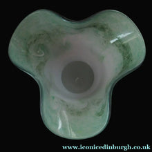 Load image into Gallery viewer, 1950s Scottish Art Glass Vase by Vasart Green
