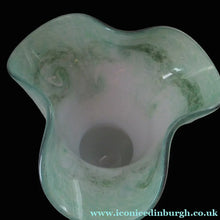 Load image into Gallery viewer, 1950s Scottish Art Glass Vase by Vasart Green
