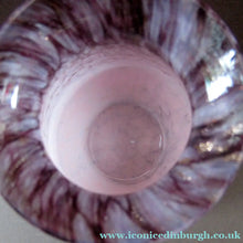 Load image into Gallery viewer, Vintage 1930s Monart Glass Miniature Vase Pink and Black
