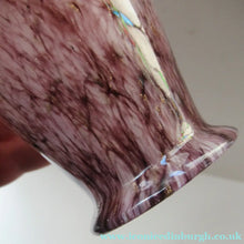 Load image into Gallery viewer, Vintage 1930s Monart Glass Miniature Vase Pink and Black
