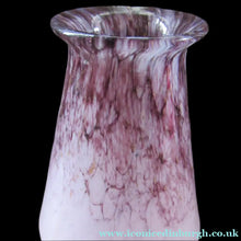 Load image into Gallery viewer, Vintage 1930s Monart Glass Miniature Vase Pink and Black
