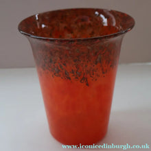 Load image into Gallery viewer, SCOTTISH GLASS: Vintage 1930s Genuine MONART Art Glass Miniature Glass Vase. 5 1/4 inches
