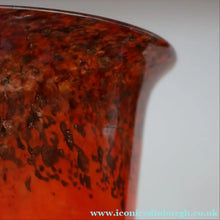 Load image into Gallery viewer, SCOTTISH GLASS: Vintage 1930s Genuine MONART Art Glass Miniature Glass Vase. 5 1/4 inches
