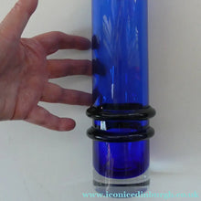 Load image into Gallery viewer, SCOTTISH GLASS. Vintage 1960s Caithness Glass Double Ring or Hoop Vase. Designed by Domhnall O Broin
