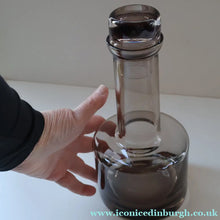 Load image into Gallery viewer, Scottish Glass. Vintage 1960s Caithness PEAT Glass Morven Decanter &amp; Two Large Whisky Tumblers

