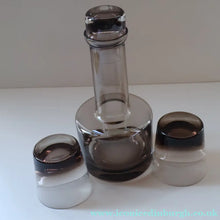 Load image into Gallery viewer, Scottish Glass. Vintage 1960s Caithness PEAT Glass Morven Decanter &amp; Two Large Whisky Tumblers

