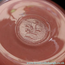 Load image into Gallery viewer, Scottish Glass. Vintage 1960s Strathearn Vase with Tutti Frutti Swirls. Leaping Salmon Mark. 8 inches - British Glass
