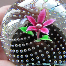 Load image into Gallery viewer, 1970s Scottish Caithness Glass Paperweight Flower in the Rain
