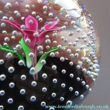Load image into Gallery viewer, 1970s Scottish Caithness Glass Paperweight Flower in the Rain
