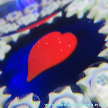 Load image into Gallery viewer, 1980s Caithness Scottish Glass Perfume Bottle Valentine's Love Heart Inclusion Millefiori
