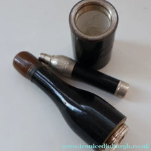 Load image into Gallery viewer, SCOTTISH HISTORY INTEREST. Antique Stanhope / Pipe in the Shape of a Bottle. 1908 Scottish National Exhibition (Edinburgh) Souvenir
