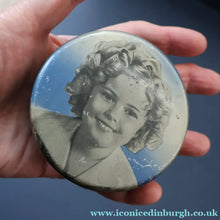 Load image into Gallery viewer, SCOTTISH HISTORY INTEREST. Rare 1950s Shirley Temple SAMPLE Biscuits Tin. Sunshine Biscuits, Glasgow
