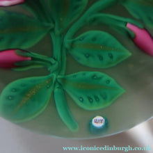 Load image into Gallery viewer, SCOTTISH Limited Edition  (1/10) 2014 Lampwork Paperweight. Pink Roses Design by William Manson Jnr. Signed to the side
