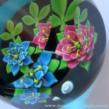Load image into Gallery viewer, 1992 Lampwork Caithness Paperweight 1992 William Manzon Rose Garland
