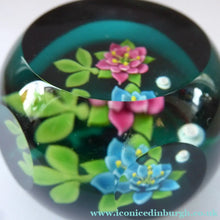 Load image into Gallery viewer, 1992 Lampwork Caithness Paperweight 1992 William Manzon Rose Garland
