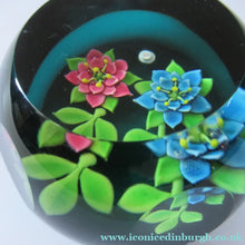 Load image into Gallery viewer, 1992 Lampwork Caithness Paperweight 1992 William Manzon Rose Garland
